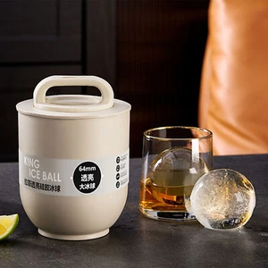 Large Ice Cube Mold Maker For Whisky Cocktails Beverage Silicone Eco-friendly - Picture 1 of 6