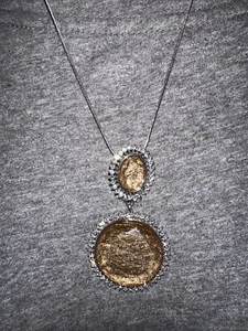 Collar J CREW Dorado Puesta de Sol Citrino Cuarzo Estrás Brillante Nuevo Sin Etiquetas Nuevo 💗226 - Imagen 1 de 3