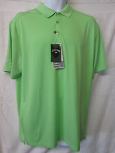 Callaway Golf  Polo Shirt Jade Lime Large CGKS8098 BOX 8