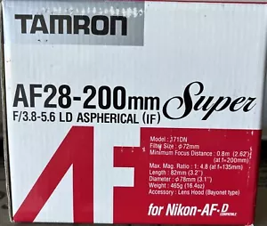 Tamron AF28-200mm Super F/3.8-5.6 LD Aspherical (IF) lens. - Picture 1 of 5
