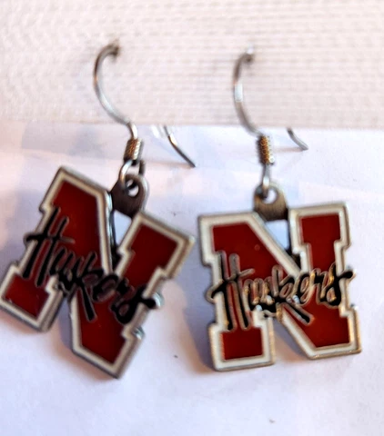Nebraska Cornhuskers Husker Dangle Earrings Cover