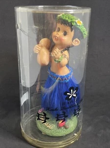 Vintage hauptsächlich Hawaii Hula Keiki Tänzerin Puppe für Armaturenbrett - Bild 1 von 6