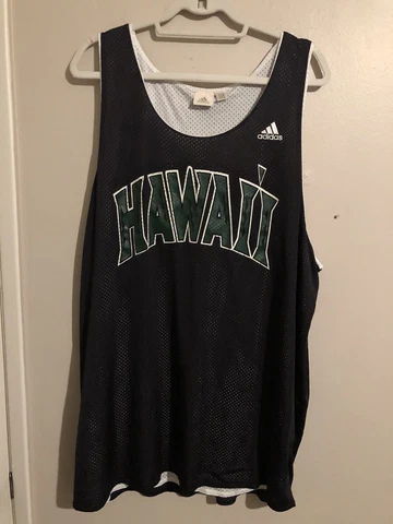 Practice Reversible Hawaii Adidas Rainbow Warriors Basketball Jersey Size XXL UH Cover