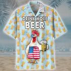 Drink More Beer Hawaiian Shirt Short Sleeve Mother Day Gift Us Size Best Price