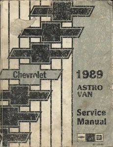  Chevrolet 1989 Astro Van ~ Original GM Factory  Service Manual ~ ST-372-89 - Picture 1 of 1