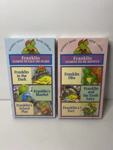 TWO NEW SEALED Franklin Learns VHS Tapes: To Be Honest & To Face His Fears - Picture 1 of 6