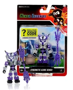 Figura de acción Devseries Ninja Legends Cybernetic Azure Sensei 3" nueva en paquete - Imagen 1 de 1