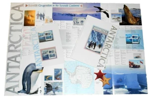 MINT 1990 AAT ANTARCTICA JOINT ISSUE WITH USSR STAMP BOOK + STAMP PACK + POSTER - Bild 1 von 4