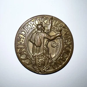 Heavy Bronze Medal Coin - Mexican Sport Confederation - Mexico 1960s RARE - Picture 1 of 2