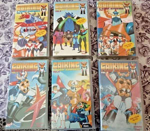 GAIKING IL ROBOT GUERRIERO VOL.2-4-6-7-8-9 - BLOCCO 6 VHS YAMATO VIDEO - RARE!! - Foto 1 di 5