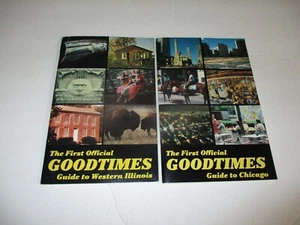 The First Official Good Times Guide to Illinois folletos de viaje (1982) Chicago - Imagen 1 de 6