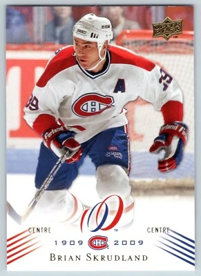 BRIAN SKRUDLAND 2008-09 UPPER DECK MONTREAL CANADIENS CENTENNIAL NO 136    24568 - Image 1 of 2