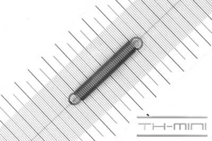 Molla di trazione 1 mm gancio occhiello 7,3 x 49,4 mm 4,3 kg spirale acciaio inox metallo - Foto 1 di 1