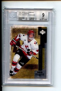 BGS 9 Vincent Lecavalier 1997-98 Black Diamond Triple Diamond RIC Tampa Bay