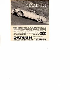 1966 DATSUN 1600 cc ~ ORIGINAL SMALLER PRINT AD - Picture 1 of 1