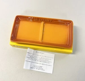 Le Creuset Condiment Plate Yakumi Plate Orange Blossom Japan Stoneware - Picture 1 of 4