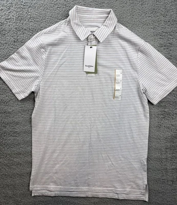 Camisa Goodfellow & Co Para Hombres Pequeña Cómoda de Uso Rayas Cuello Polo Ajuste Estándar Foto 1 de 4