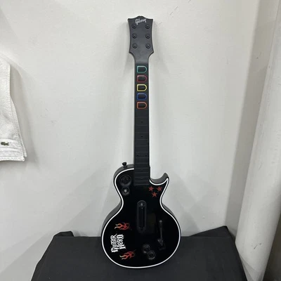 Xbox 360 Guitar Hero 95123.805 Gibson Les Paul Guitar Controller Black No Dongle - Image 1 of 4