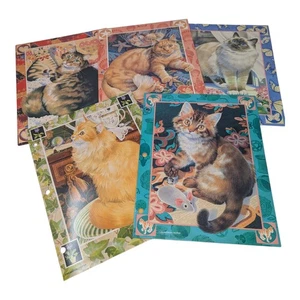 Vintage Vivian Boswell Sophisticats Cat Folder Lot of 5 Mead Brushcreek Creative - Picture 1 of 17