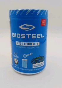 BIOSTEEL Hydration Mix, B Vitamins & Amino Acids 315g Raspberry Exp 9/26 - Picture 1 of 4