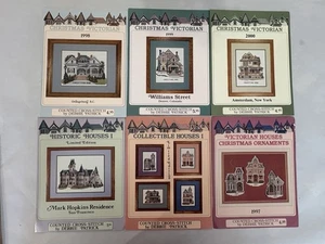 Lot of 6 Cross Stitch Patterns Debbie Patrick Houses Victorian Historic Collecti - Picture 1 of 16