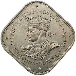 GUERNSEY 10 SHILLINGS 1966 – 900TH ANNIVERSARY OF THE NORMAN INVASION - Picture 1 of 4