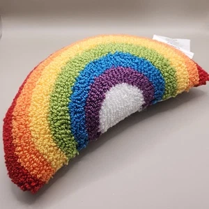 Celebrate It Rainbow Throw Pillow Cushion Pride LGBTQ+ Dorothy Golden Miami - Picture 1 of 3