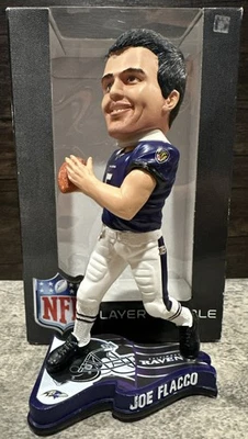 Joe Flacco Flag Base FoCo Bobblehead #5 Baltimore Ravens NFL Football - Image 1 of 4