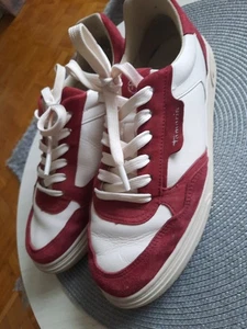 Tamaris SNEAKER GR. 41 WEISS BORDEAUXROT - Bild 1 von 5