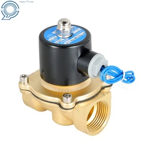 AC 110V 120V Volt NC 1" NPT Electric Solenoid Valve Brass Water Air Gas - Picture 1 of 12