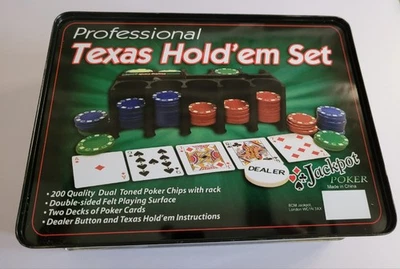 Professional Texas Hold'em Poker Set NEW/UNUSED/SEALED  - Image 1 of 4