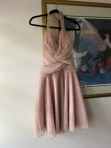 VTG Y2K Xoxo champagne Pink Halter Tulle Party Dress Fairy 11 Party - Picture 1 of 7