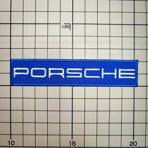Parche bordado logotipo Porsche azul × blanco nuevo - Imagen 1 de 1