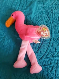 Ty Beanie Babies Pinky Flamingo 1995 - Picture 1 of 8