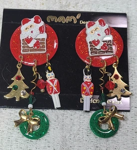 Pendientes colgantes/colgantes de Navidad con diseño de mamá de colección - Imagen 1 de 8