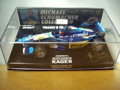 1/43 MINICHAMPS MICHAEL SCHUMACHER Nr 22 BENETTON RENAULT B195 GP EUROPE 1995  - Image 1 of 4