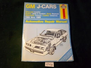 VINTAGE 1982-1989 GM J-Cars Haynes Automotive Repair Manual ~#1343 - Picture 1 of 6