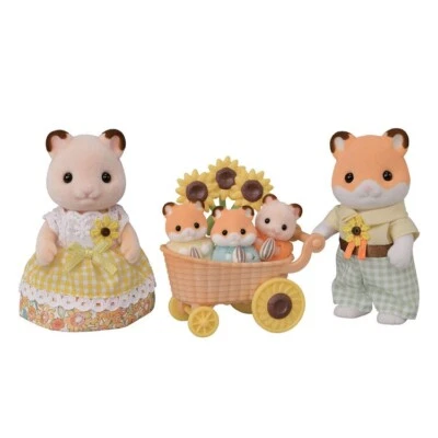 Sylvanian Families Hámster Familia Calico Critters Japón Limitado Nuevo Juego de Muñecas Foto 1 de 4