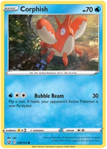 Pokemon TCG Sword & Shield Battle Styles - 038/163 Corphish Card - Picture 1 of 1