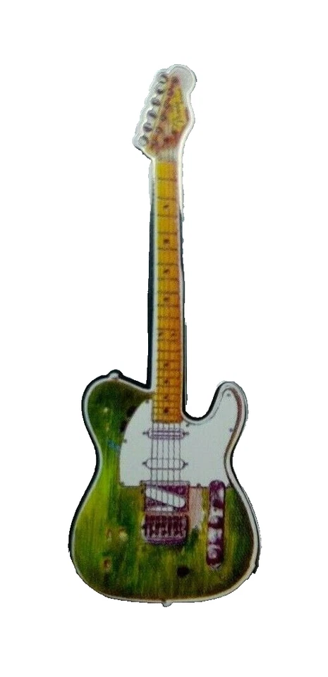 UK GUITAR BADGE / PIN - FRANCIS ROSSI (STATUS QUO) #2 - Image 1 of 1