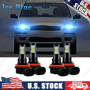 For Ford Fusion Focus LED Headlights Kit Low Beam Fog Light Bulbs 8000K Combo - Imagen 1 de 9