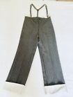 Vintage Spanish Highwaisted Pinstripe Riding Pants W27?L26?+Button On Braces