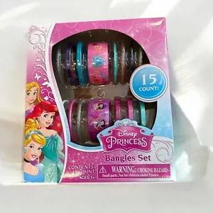 Disney Princess 15 Piece Assorted Girls Bangles New in Box - Picture 1 of 6