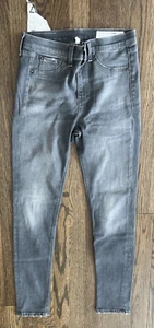 rag & bone / JEAN 10 inch Capri Gr. 27 grau blau Jeans AXL Stretch ausgefranster Saum - Bild 1 von 15