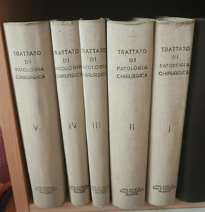 TRATTATO DI PATOLOGIA CHIRURGICA per medici e studenti 5 Volumi Vallardi 1937-38 - Picture 1 of 9
