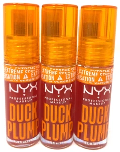 (3) Brillo de labios NYX Duck Plump 0,23 fl oz sellado DPLL19 - Cherry Spice - Imagen 1 de 3