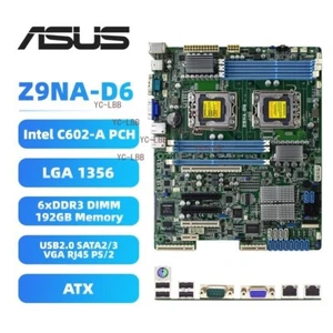 ASUS Z9NA-D6 Motherboard ATX Intel C602 Dual LGA1356 DDR3 SATA2/3 VGA PS/2 RJ45 - Picture 1 of 9