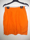 Marla Kim Side Zip A-Line Skirt Orange Size 8 W/Pockets