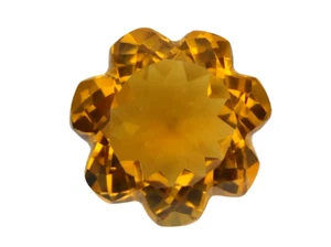 21,30 Cts AMARILLO NATURAL CITRINO FORMA FLOR PIEDRAS PRECIOSAS SUELTAS "VER VIDEO" - Imagen 1 de 3