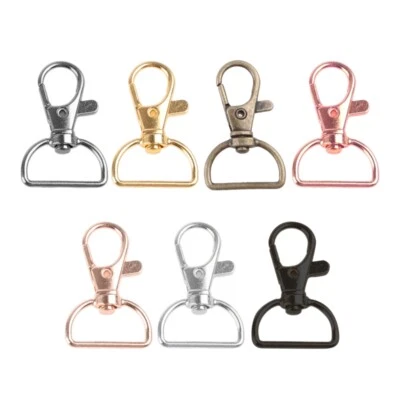 35PCS/Set Metal Swivel Clasps D-Shaped Lobster Claw Clasp with Key Ring 5 Colors - Image 1 of 4
